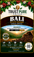 Bali Blue Coffee | Medium-Dark Roast Single Origin | TrustPureCoffee