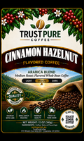 Cinnamon Hazelnut Flavored Coffee | Warm Nutty Coffee | TrustPureCoffee