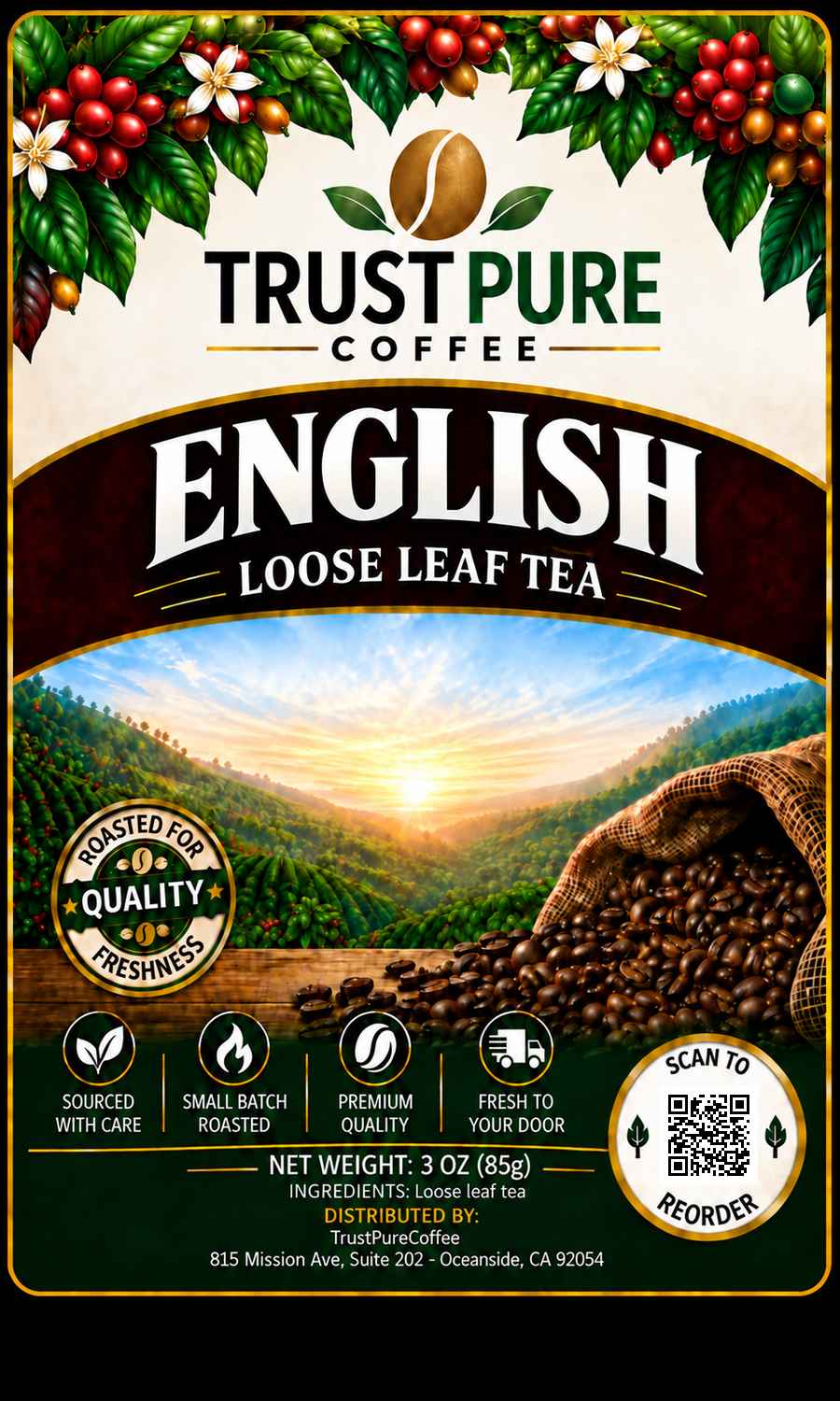 English Breakfast Tea | Rich, Robust & Smooth | TrustPureCoffee