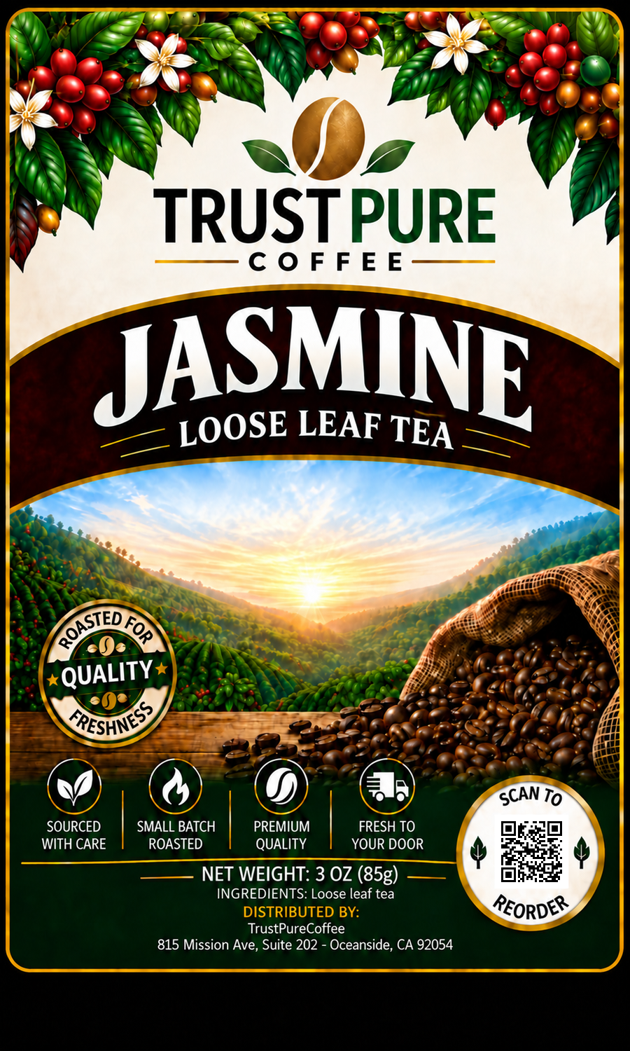 Jasmine Tea | Fragrant, Floral & Smooth | TrustPureCoffee