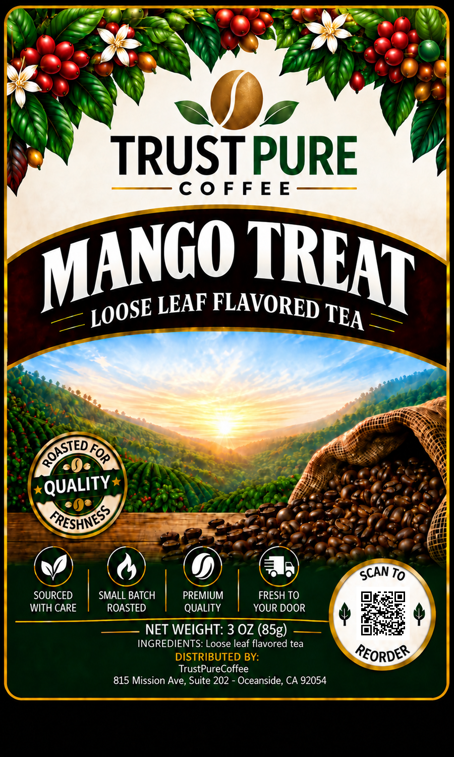 Mango Tea | Sweet, Tropical & Refreshingly Smooth | TrustPureCoffee