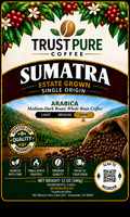 Sumatra Coffee | Medium-Dark Roast Single Origin | TrustPureCoffee