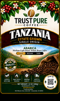 Tanzania Peaberry Coffee | Medium-Light Roast | TrustPureCoffee