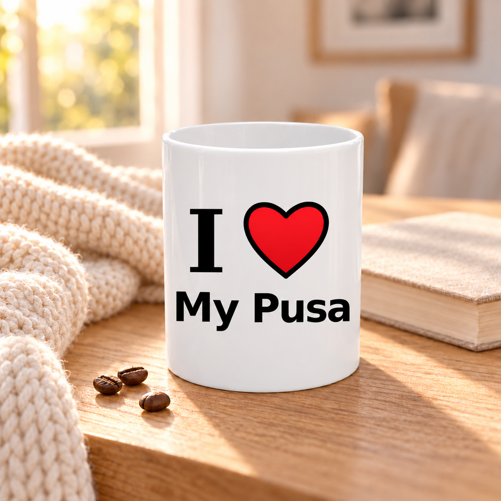 I-Love-My-Pusa-Coffee-Mug